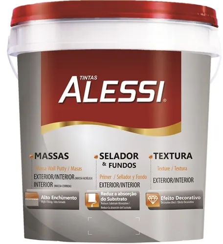 MASSA CORRIDA ALESSI 25 KG (BALDE)